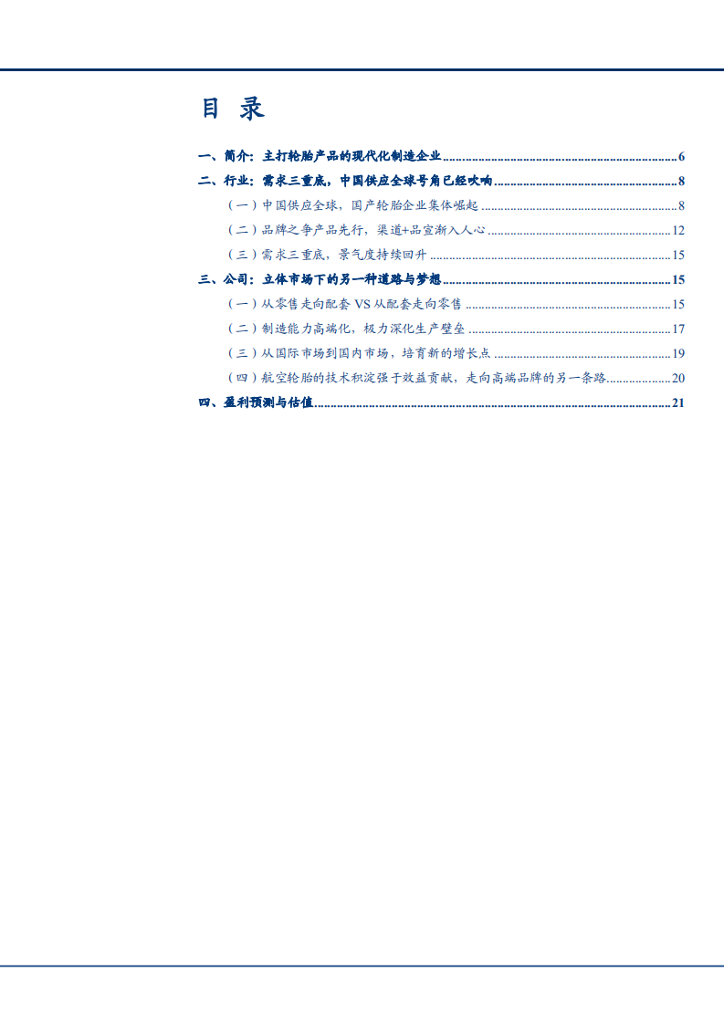 2021年轮胎企业格局与森麒麟公司盈利能力分析报告.pdf 第1页