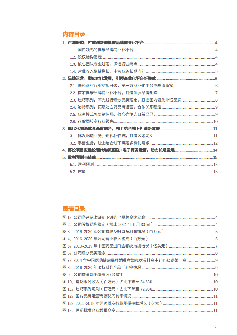 2021年百洋医药公司打造健康品牌商业化平台分析报告.pdf 第1页