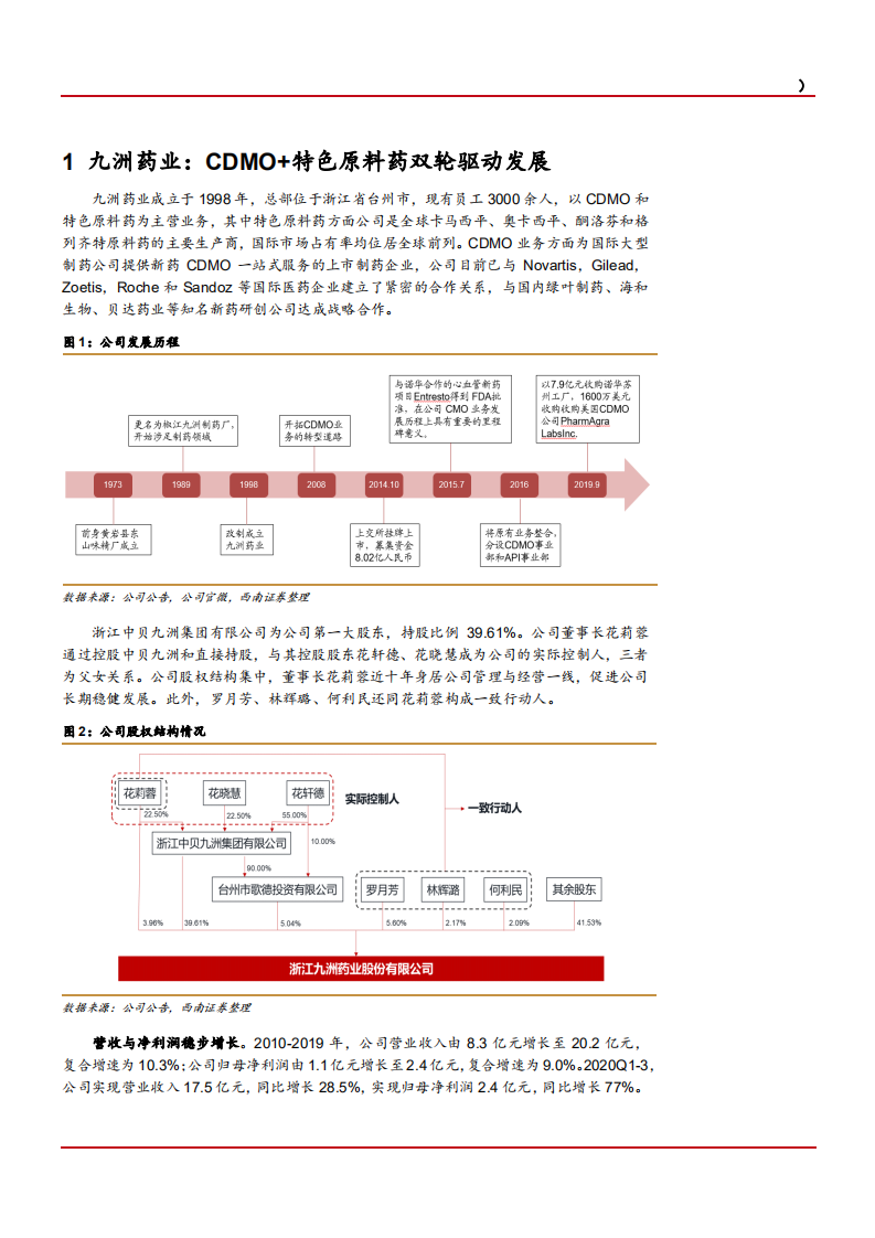 2021年九洲药业公司CDMO业务与盈利能力分析报告.pdf 第4页