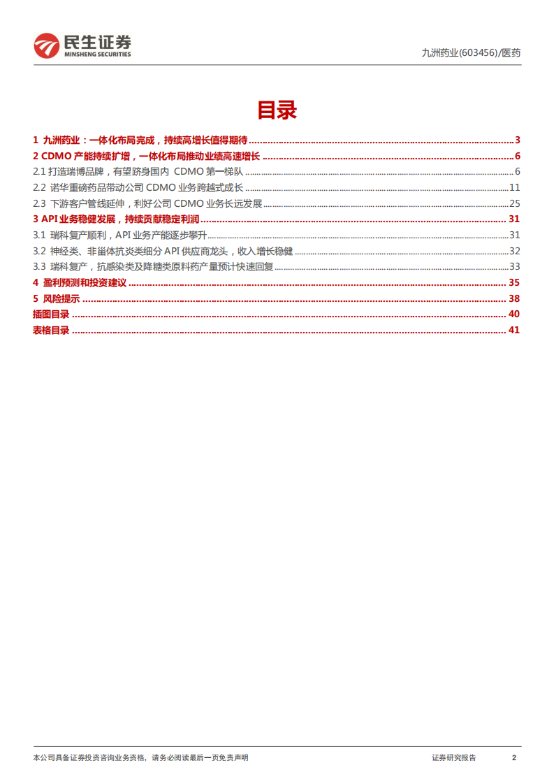 九洲药业-深度报告：全产业链布局完成，CDMO再度进化升级-220223.pdf 第2页