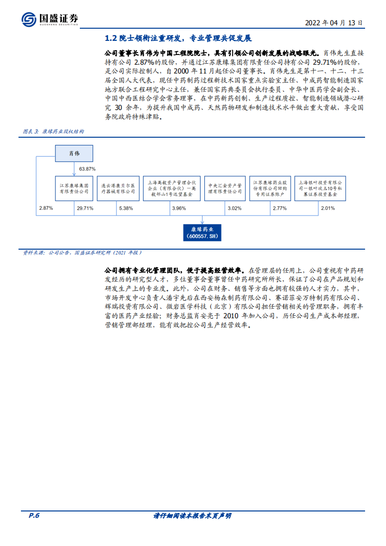 康缘药业-中药创新驱动成长，困境反转腾飞在即-220413.pdf 第6页