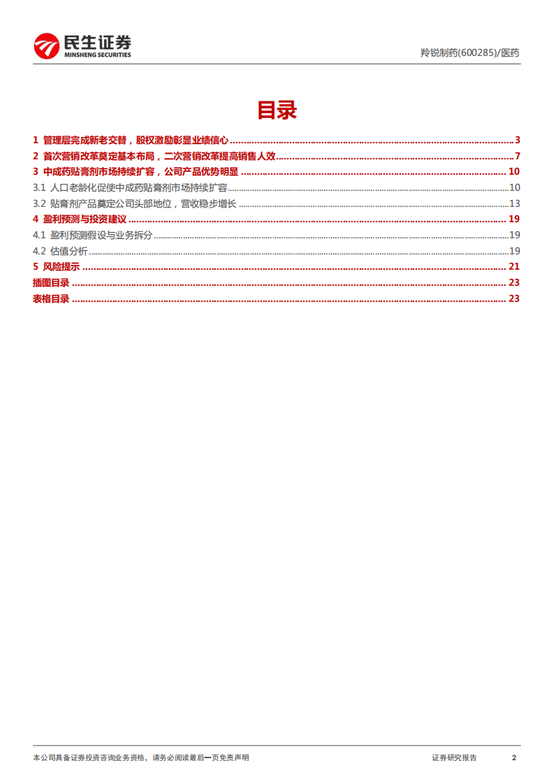 羚锐制药-深度报告：营销改革叠加产品升级，贴膏剂龙头走上成长快车道-20220325.pdf 第2页