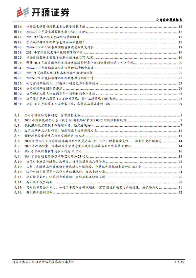新天药业-公司首次覆盖报告：中药细分领域领先，OTC渠道扩展助力业绩提速-20220322.pdf 第3页