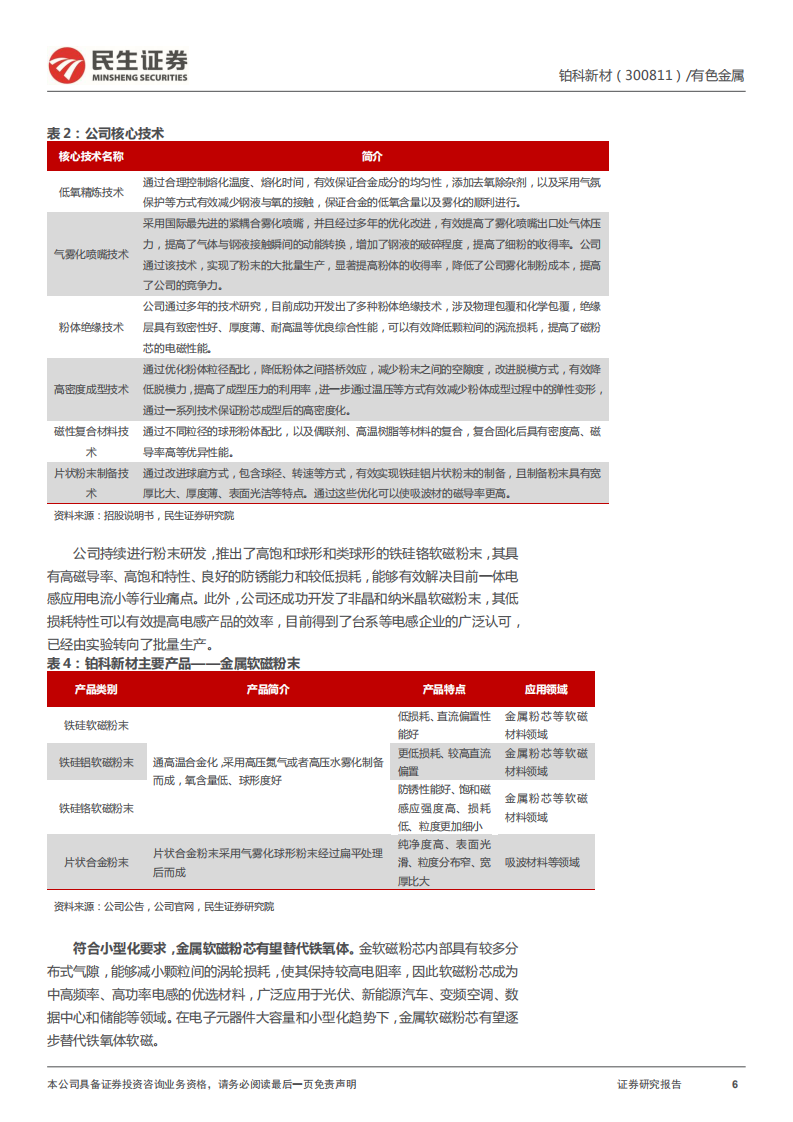 铂科新材-深度报告：合金软磁粉龙头，坐享下游需求高景气-220617.pdf 第6页