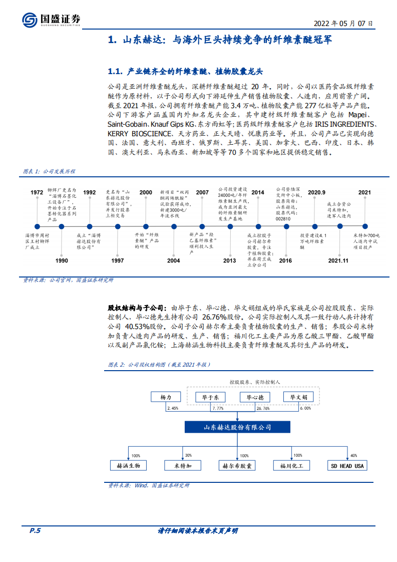 山东赫达-一体化扩张，剑指全球纤维素醚龙头-220507.pdf 第5页