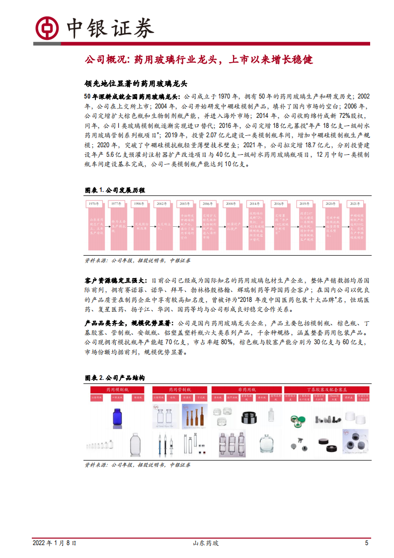 山东药玻-药用玻璃龙头，中硼硅与预灌封布局加速-220108.pdf 第5页