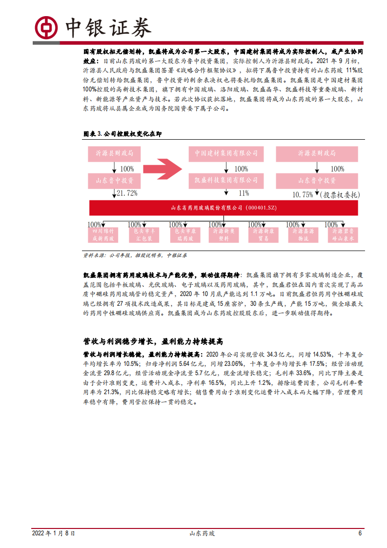 山东药玻-药用玻璃龙头，中硼硅与预灌封布局加速-220108.pdf 第6页