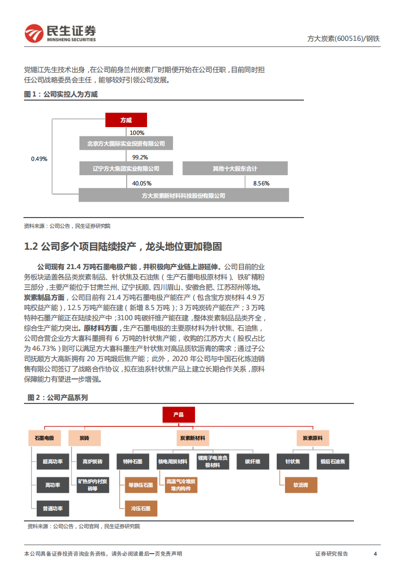 方大炭素-公司深度报告：双碳驱动+产能释放，石墨电极龙头再起航-20220209.pdf 第4页