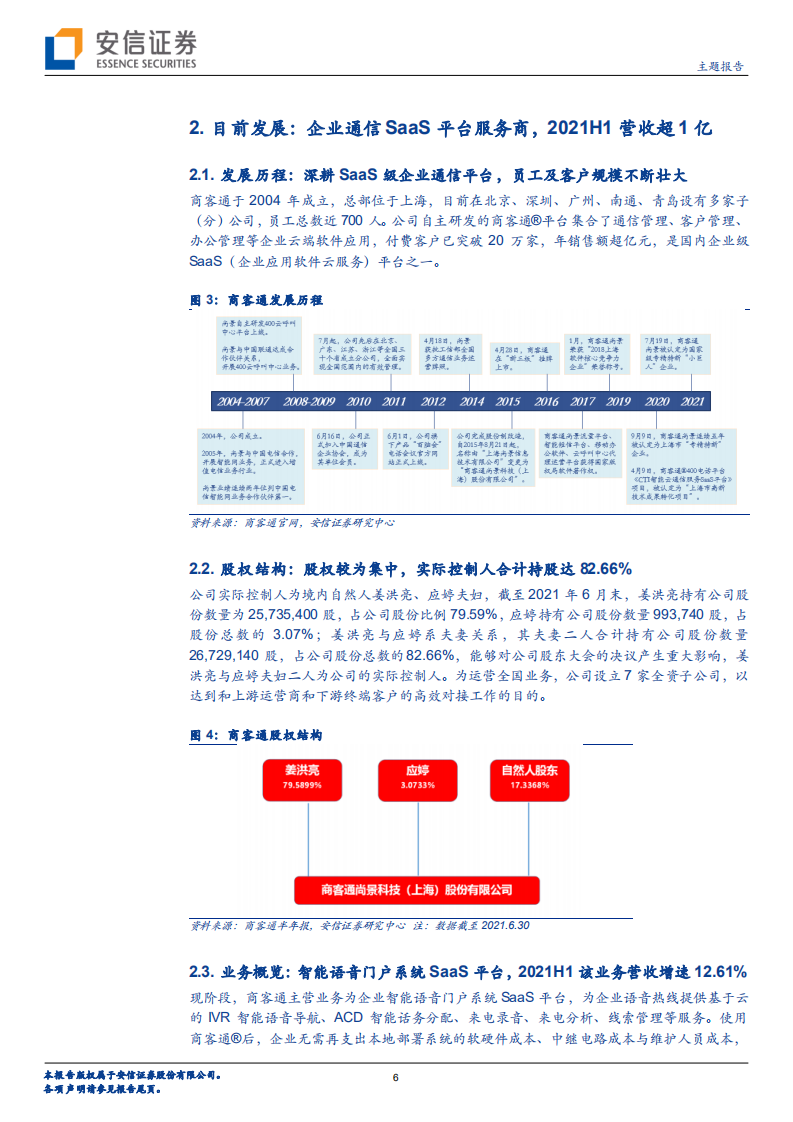 商客通-新三板主题报告：SaaS智能语音门户系统细分龙头，高营收质量筑造品牌护城河-20220117.pdf 第6页