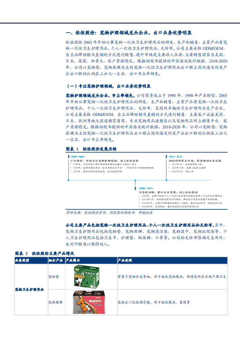 2021年宠物卫生用品龙头依依股份公司竞争力分析报告.pdf 第4页