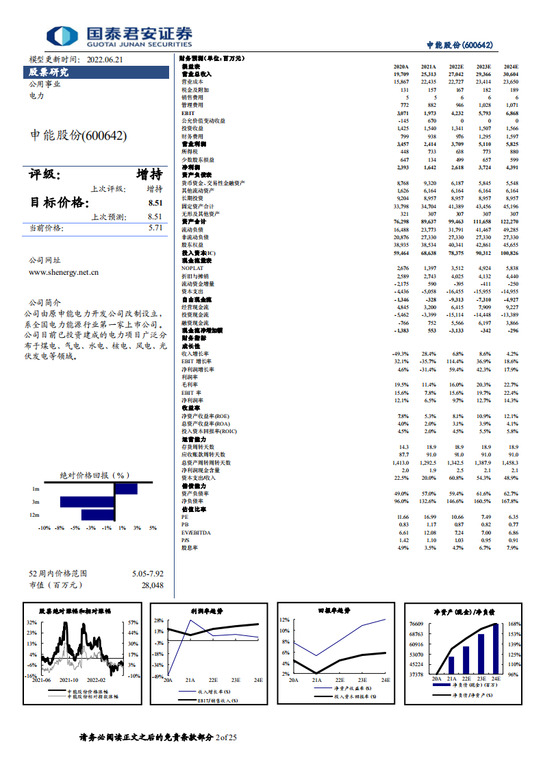 申能股份-深度报告：多元扩张为表，确定回报为里-220622.pdf 第2页