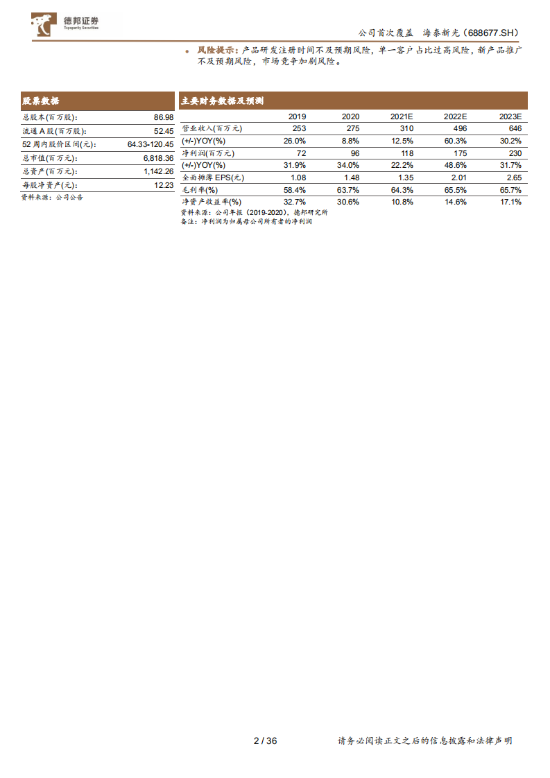 海泰新光-内外兼修，产业链一体化打造荧光硬镜整机系统新光-220309.pdf 第2页