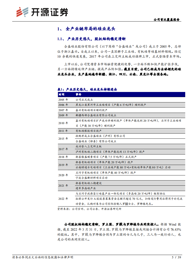 合盛硅业-公司首次覆盖报告：拥抱行业高景气，低成本硅业龙头持续进击-220522.pdf 第5页
