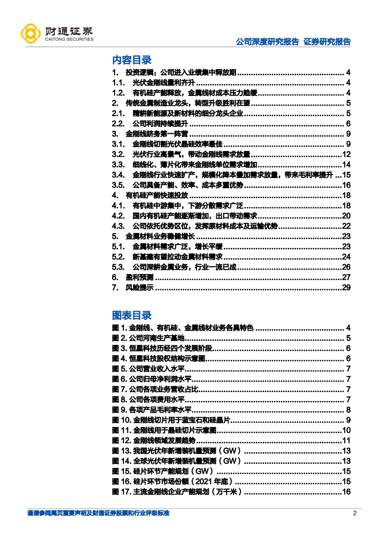 恒星科技-金刚线有机硅齐发力，进入业绩释放期-220629.pdf 第2页