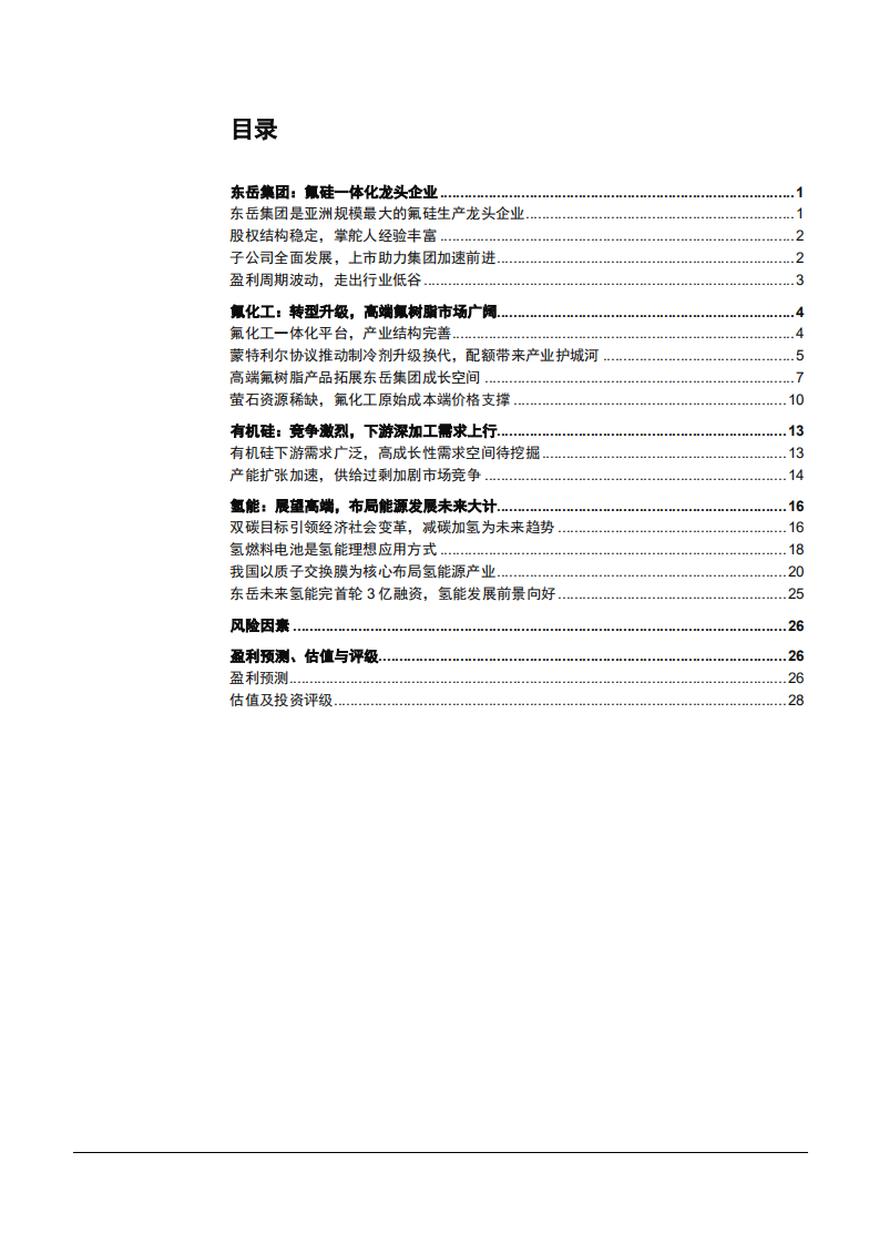 2021年东岳集团布局氟硅一体化与氢能业务分析报告.pdf 第1页