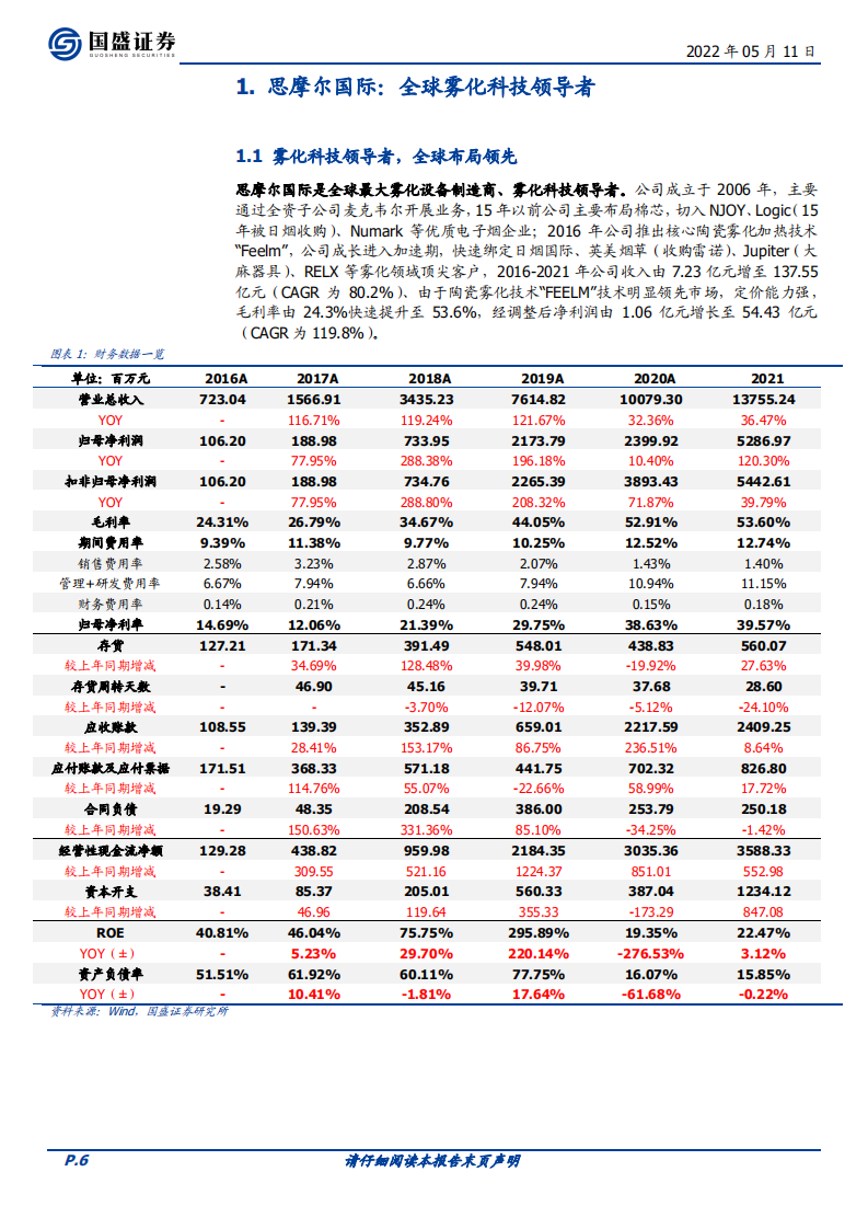 思摩尔国际-雾化引领生活，科技创造未来-220511.pdf 第6页