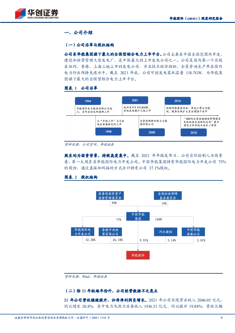 华能国际-深度研究报告：拐点将至，静待花开-220330.pdf 第6页