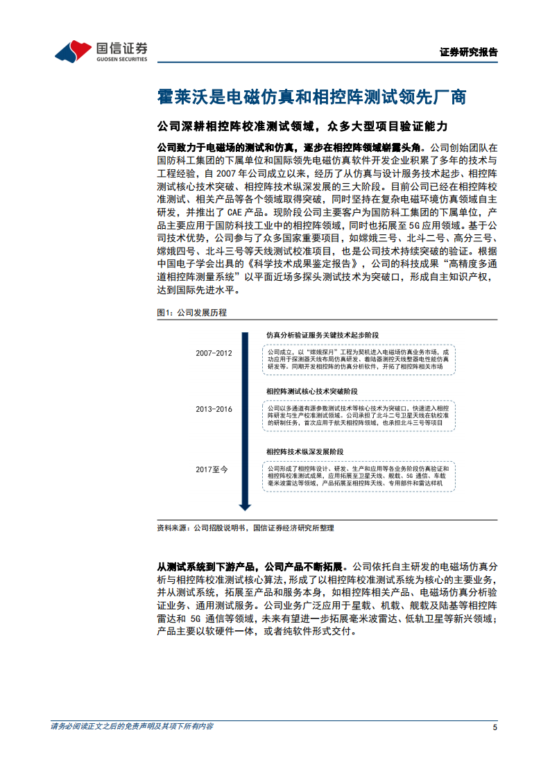霍莱沃-深度报告：电磁仿真领先企业，相控阵领域迎加速发展-220407.pdf 第5页