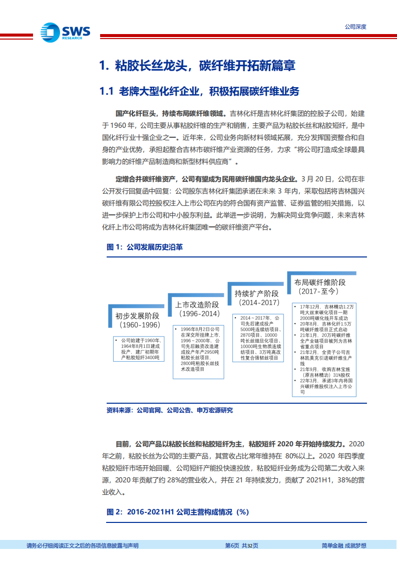 吉林化纤-化纤老兵启征程，碳纤龙头现雏形-220421.pdf 第6页