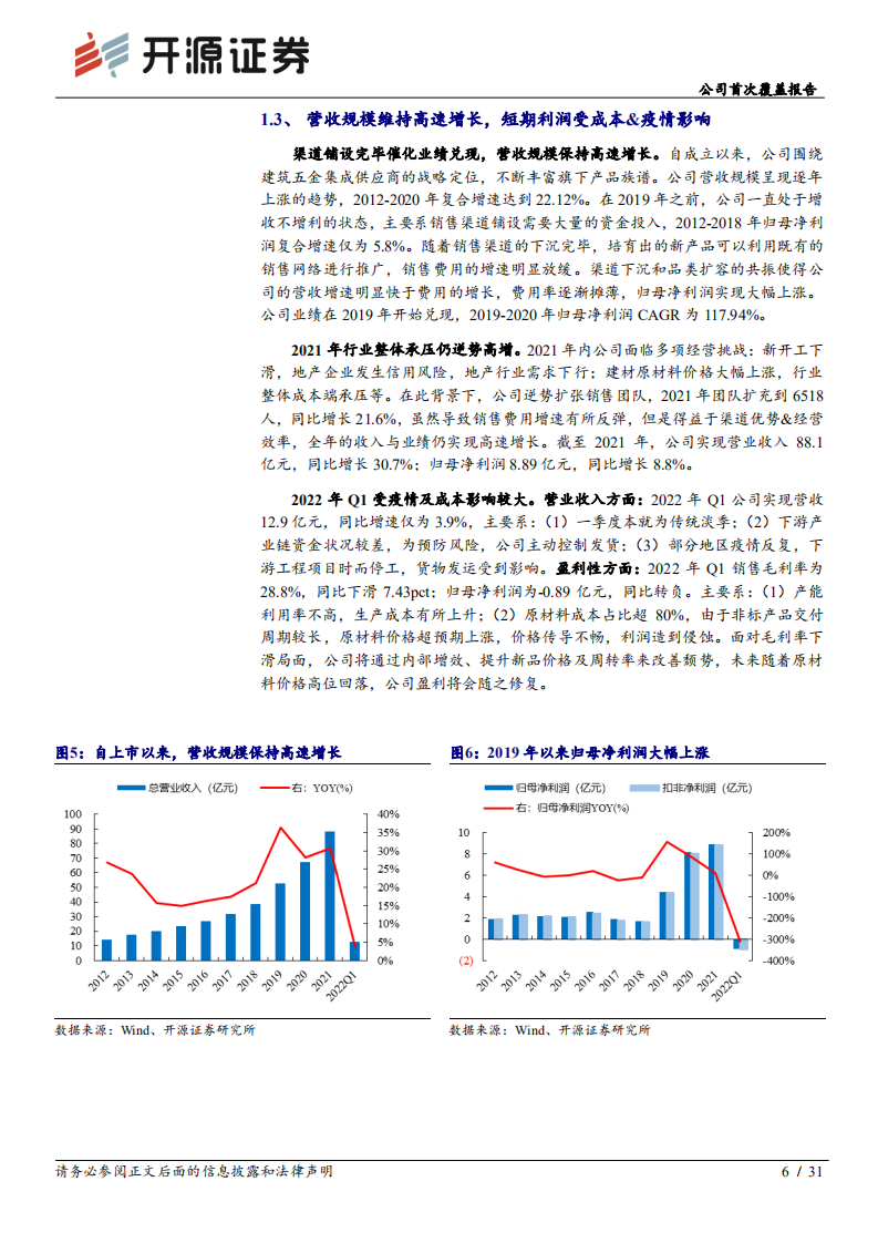 坚朗五金-公司首次覆盖报告：集成化五金龙头，平台赋能进击千亿市场-220620.pdf 第6页