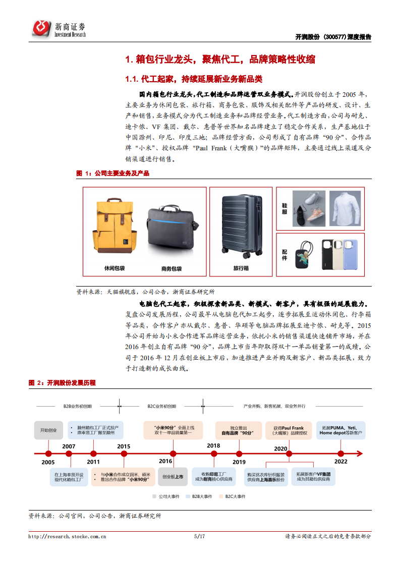 开润股份-深度更新：箱包代工主业活力依旧，品牌蓄力回升-22051.pdf 第5页