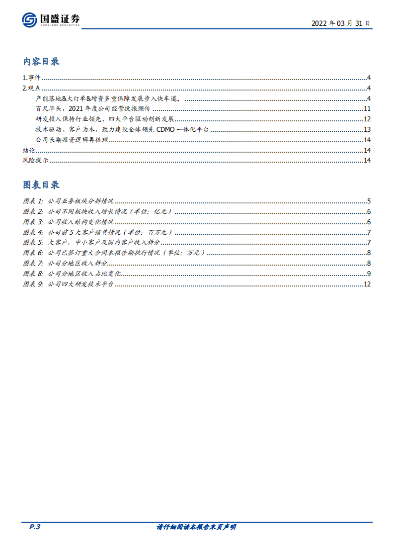 凯莱英-年报高速增长符合预期，产能加速落地，新业务蓬勃发展-220331.pdf 第3页