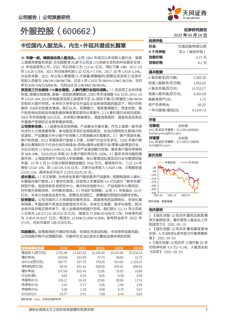 外服控股-卡位国内人服龙头，内生+外延共谱成长篇章-220608.pdf 第1页