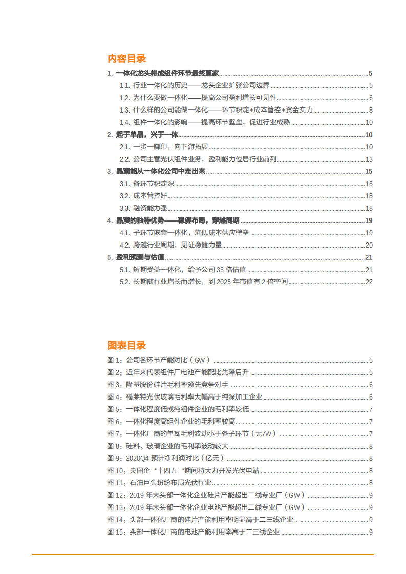 2021年晶澳科技公司一体化模式及独特优势分析报告.pdf 第1页