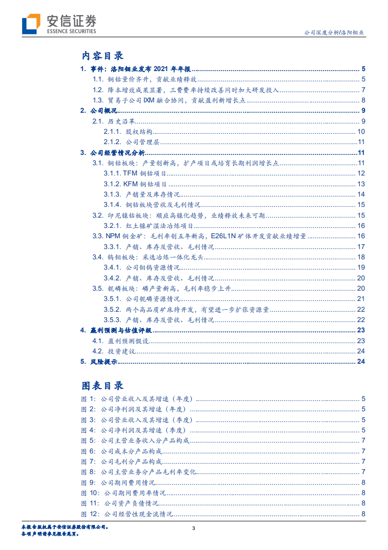 洛阳钼业-公司深度分析：专注内生突破，高质量稳健成长为世界级矿山-20220328.pdf 第3页
