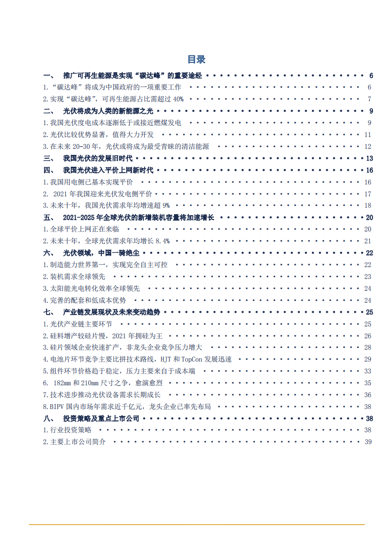 2021年中国光伏市场与产业链发展趋势分析报告.pdf 第1页