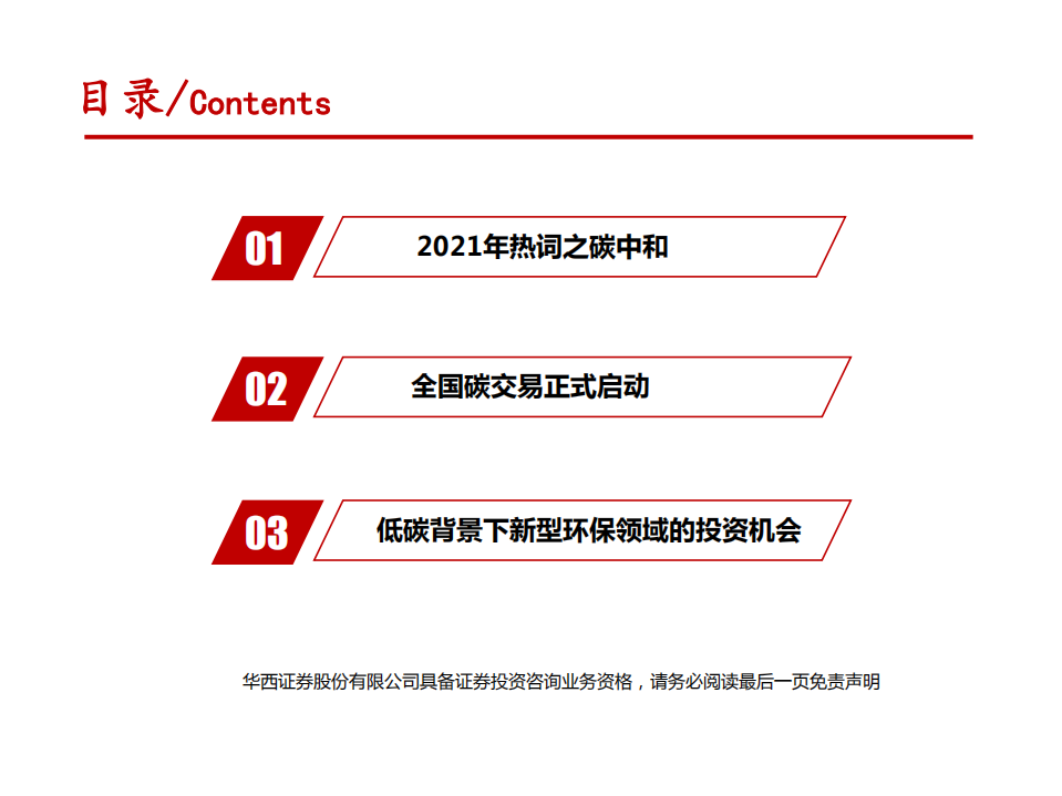 2021年全国碳交易启动与新型环保领域发展前景分析报告.pdf 第1页