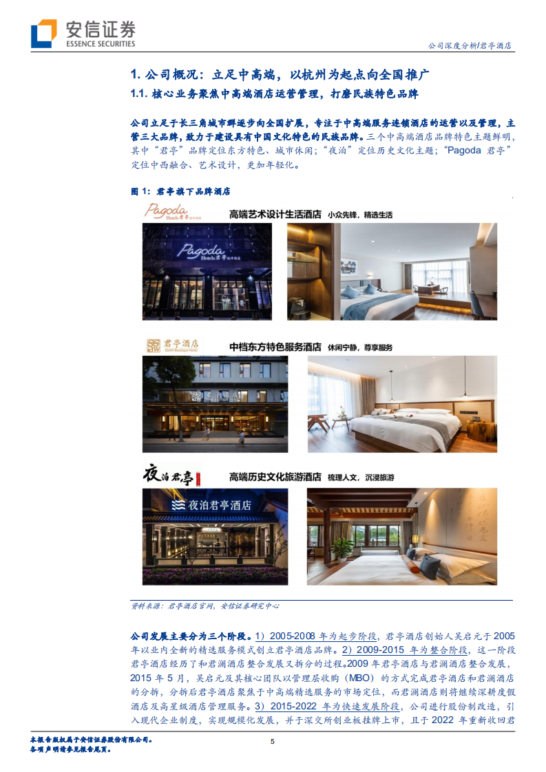 君亭酒店-中高端精选酒店龙头跃迁新征程，商务&度假齐头并进-220530.pdf 第5页