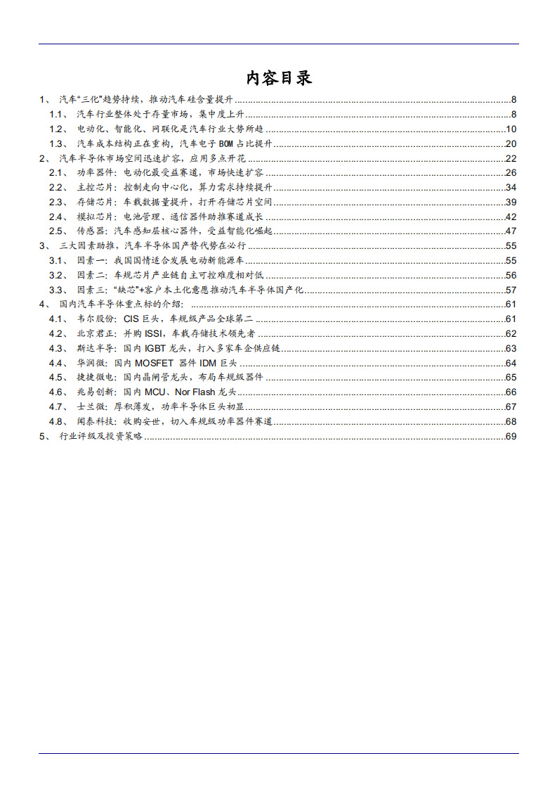 2021年汽车“三化”趋势与半导体市场空间分析报告.pdf 第1页