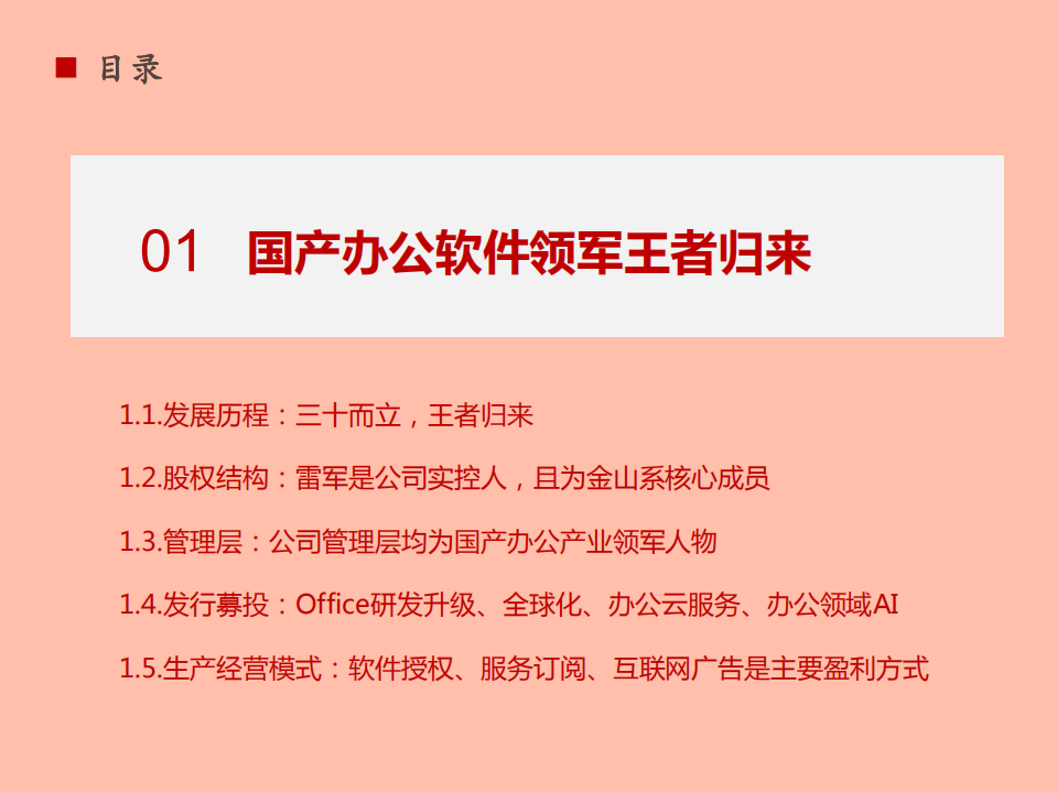 2021年金山办公软件产品布局与竞争优势分析报告.pdf 第3页
