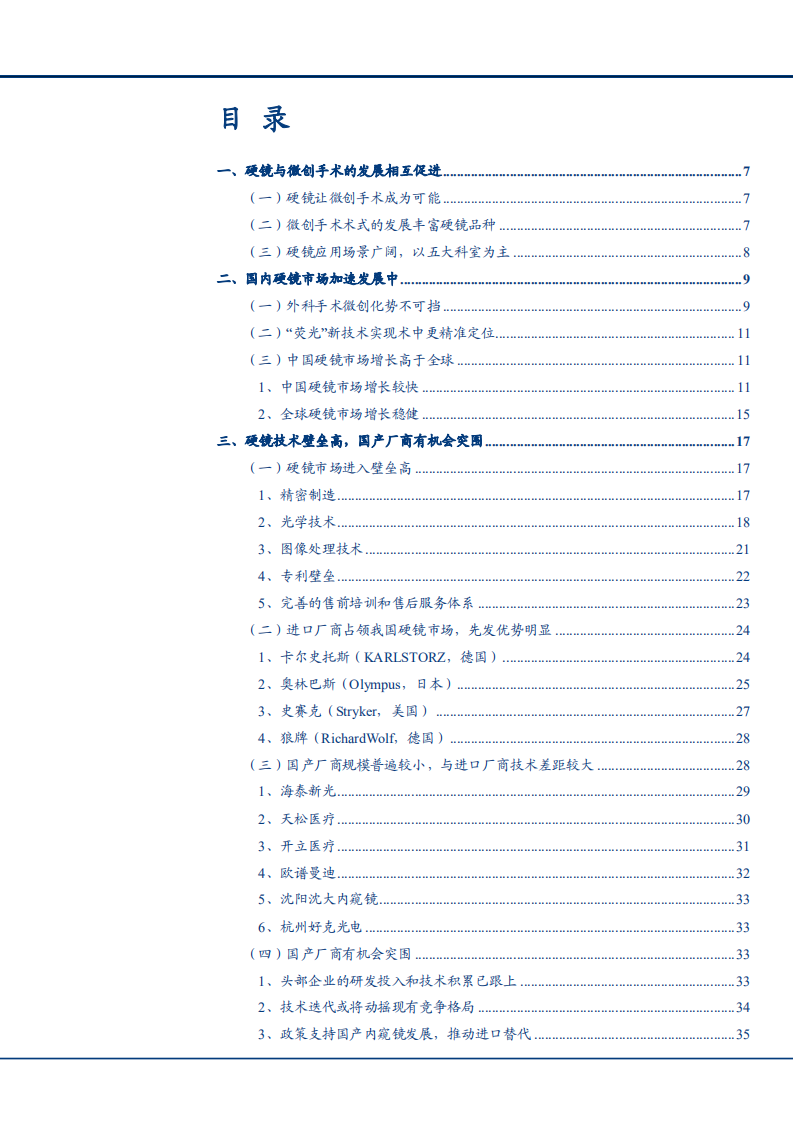 2021年中国硬镜市场与迈瑞医疗业务收入分析报告.pdf 第1页