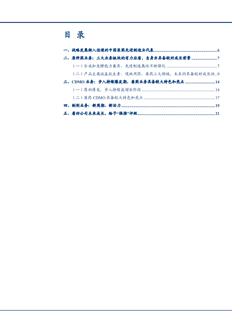2021年普洛药业战略发展与业务布局分析报告.pdf 第1页