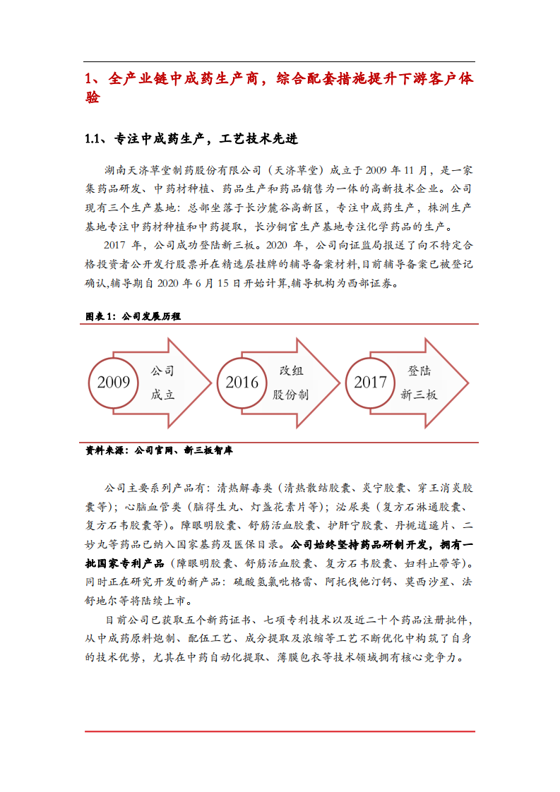 2021年全产业链中成药生产商天济草堂营业收入分析报告.pdf 第2页