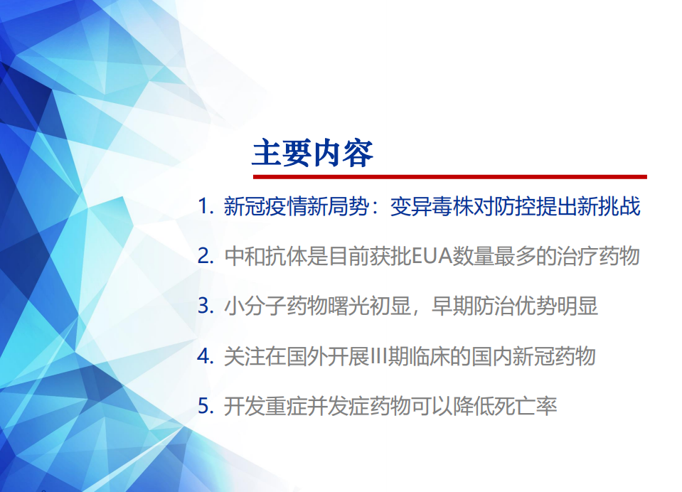 2021年全球新冠疫情发展新局势及特效药研发进展分析报告.pdf 第1页