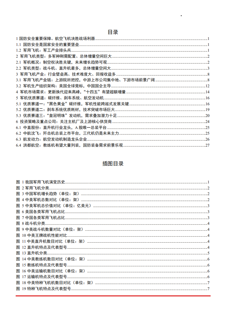 2021年军用飞机需求趋势及生产组织架分析报告.pdf 第1页