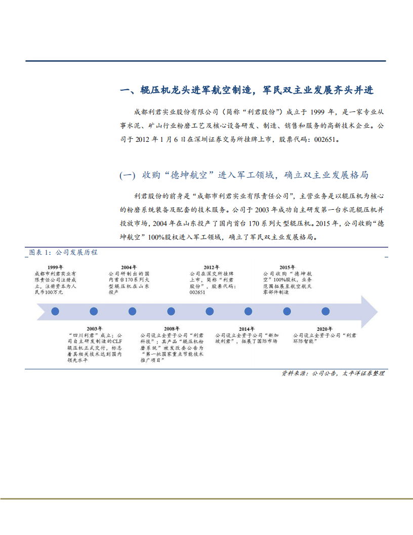 2021年利君股份业务布局与航空制造产业链分析报告.pdf 第3页