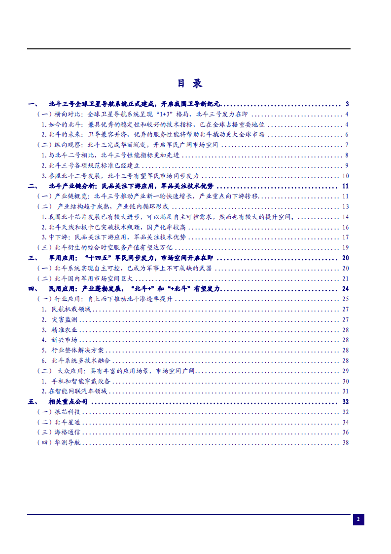 2021年中国北斗产业链发展分析及军民应用市场研究报告.pdf 第1页