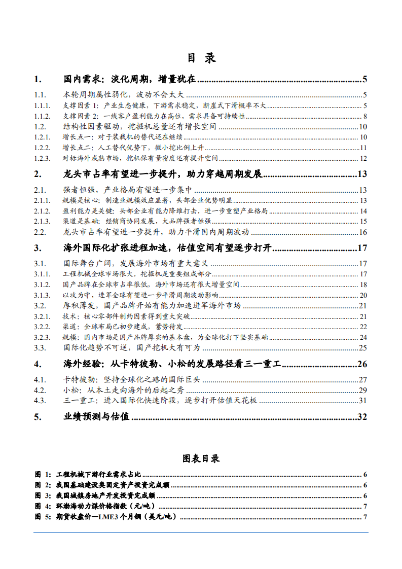 2021年中国工程机械市场需求现状及三一重工企业竞争优势分析报告.pdf 第1页