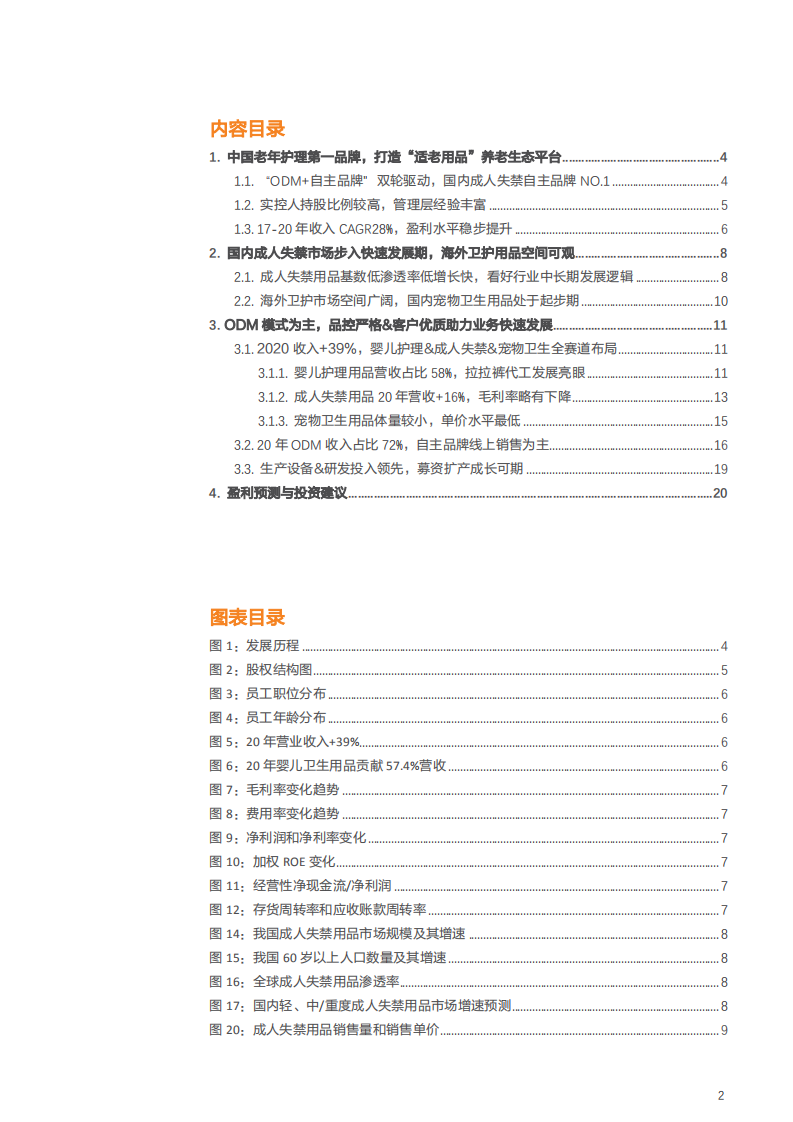 2021年可靠股份公司ODM模式与成人失禁用品市场空间分析报告.pdf 第1页