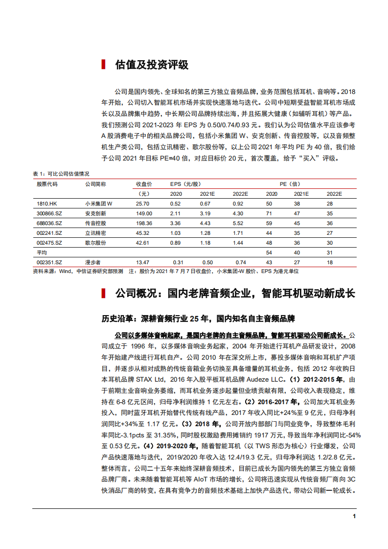 2021年漫步者公司差异化优势与智能耳机市场空间分析报告.pdf 第4页