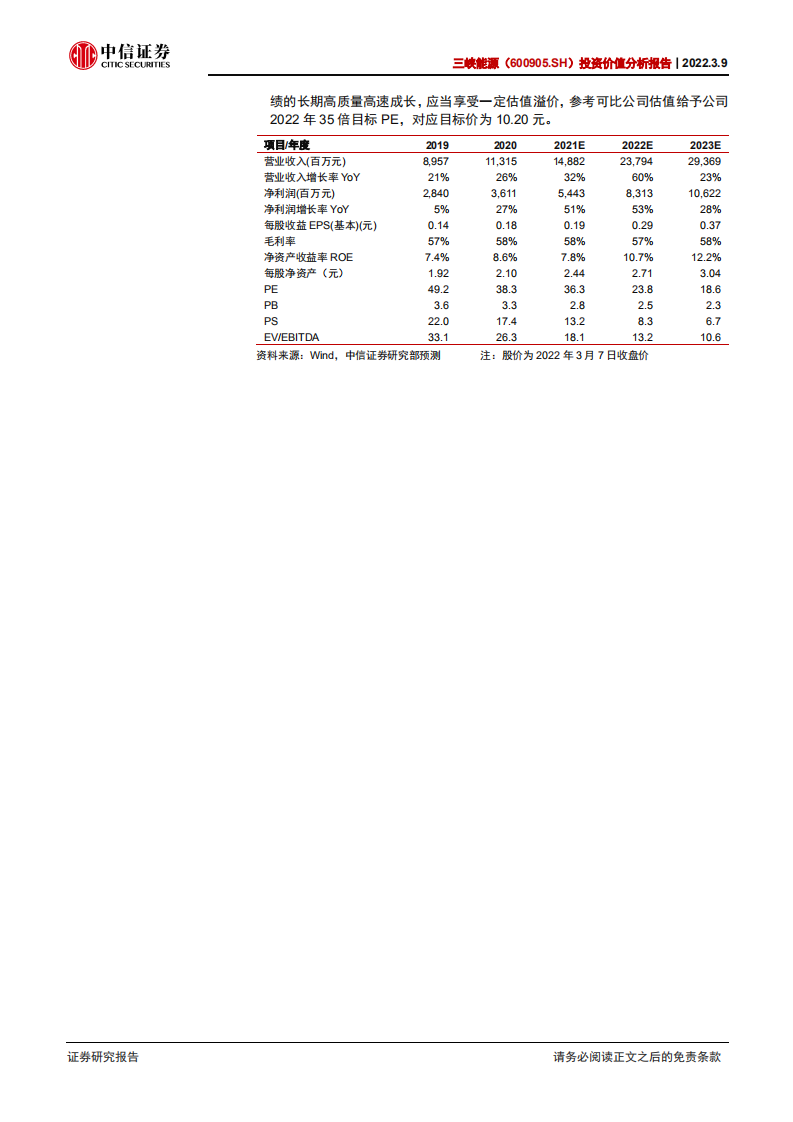 三峡能源-投资价值分析报告：承接时代及集团重托，新能源运营旗舰起航-20220309.pdf 第2页