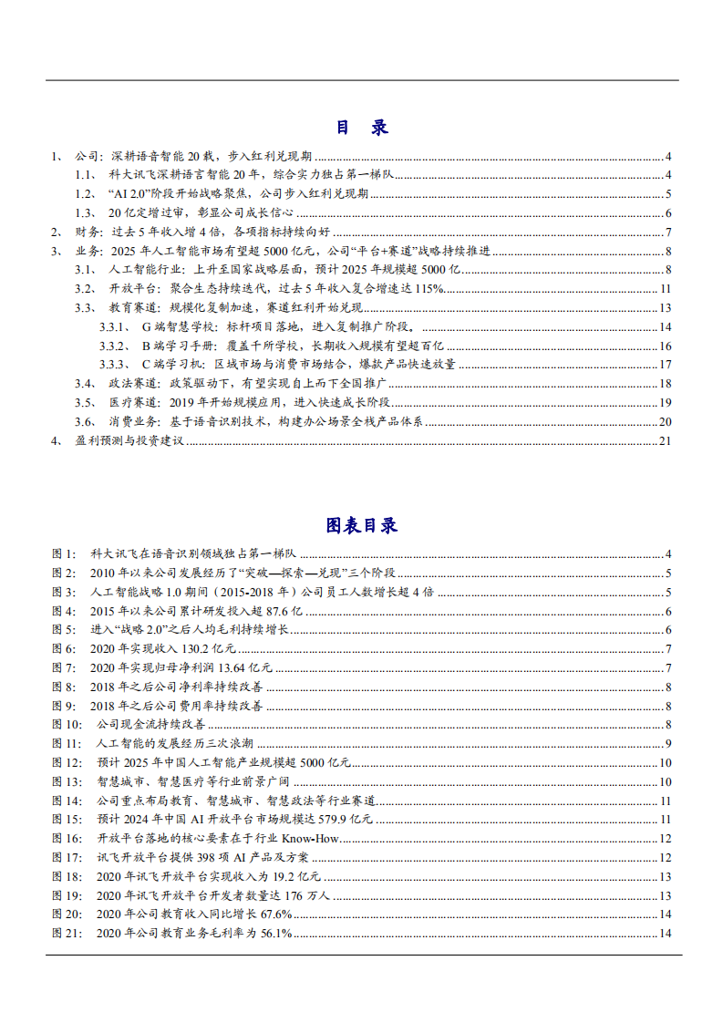 2021年人工智能市场空间与科大讯飞公司业务布局分析报告.pdf 第1页