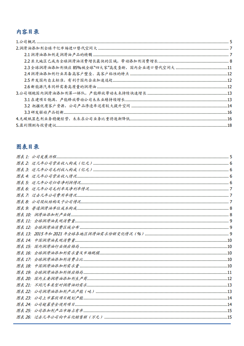 2021年润滑油添加剂市场空间与瑞丰新材公司前景分析报告.pdf 第1页
