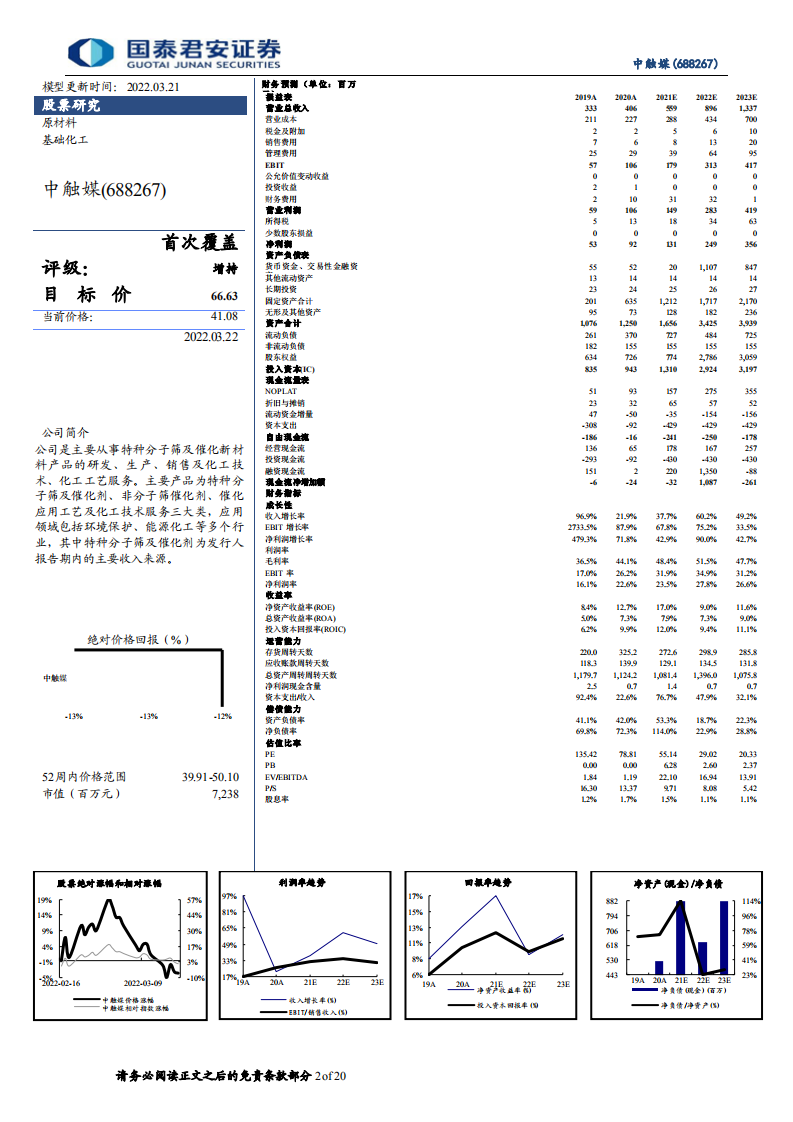中触媒-分子筛催化国内领先，新品打开成长空间-220322.pdf 第2页