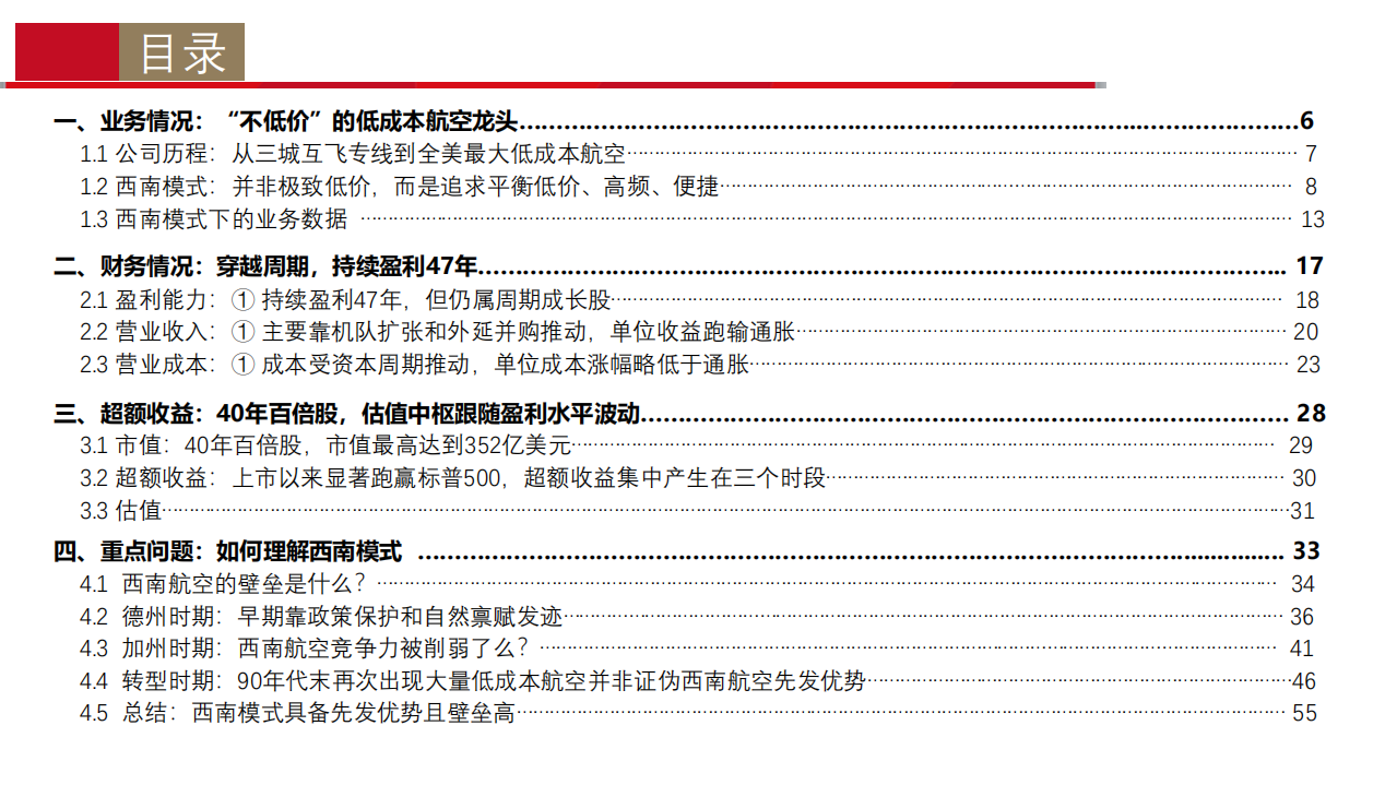 2021年西南航空集团业务模式及财务情况分析报告.pdf 第1页