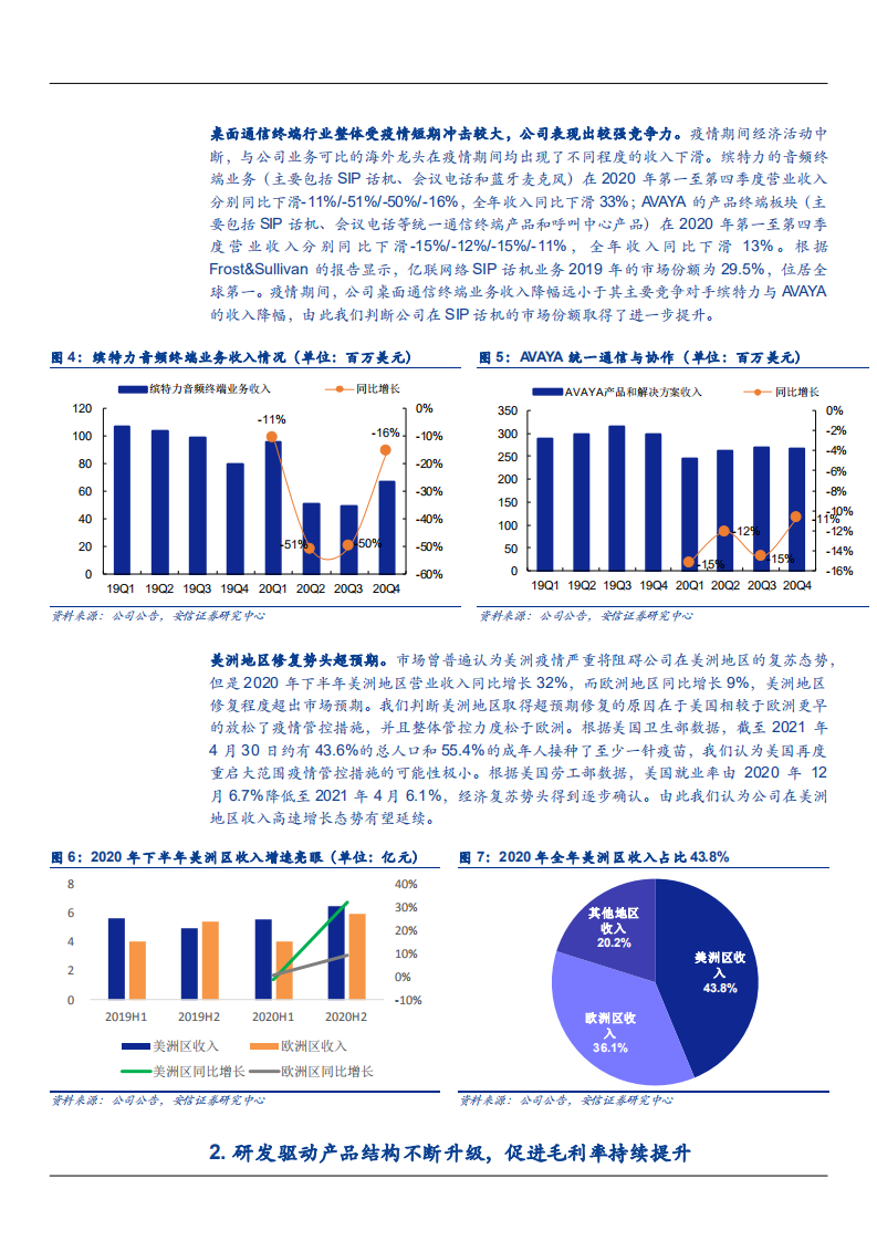 2021年亿联网络公司产品结构优化与盈利能力分析报告.pdf 第2页